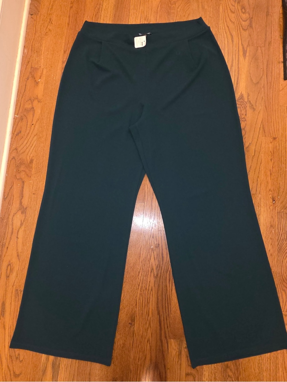Teal Wide-Leg Pants Suit with Tie-Waist - Picture 6 of 10